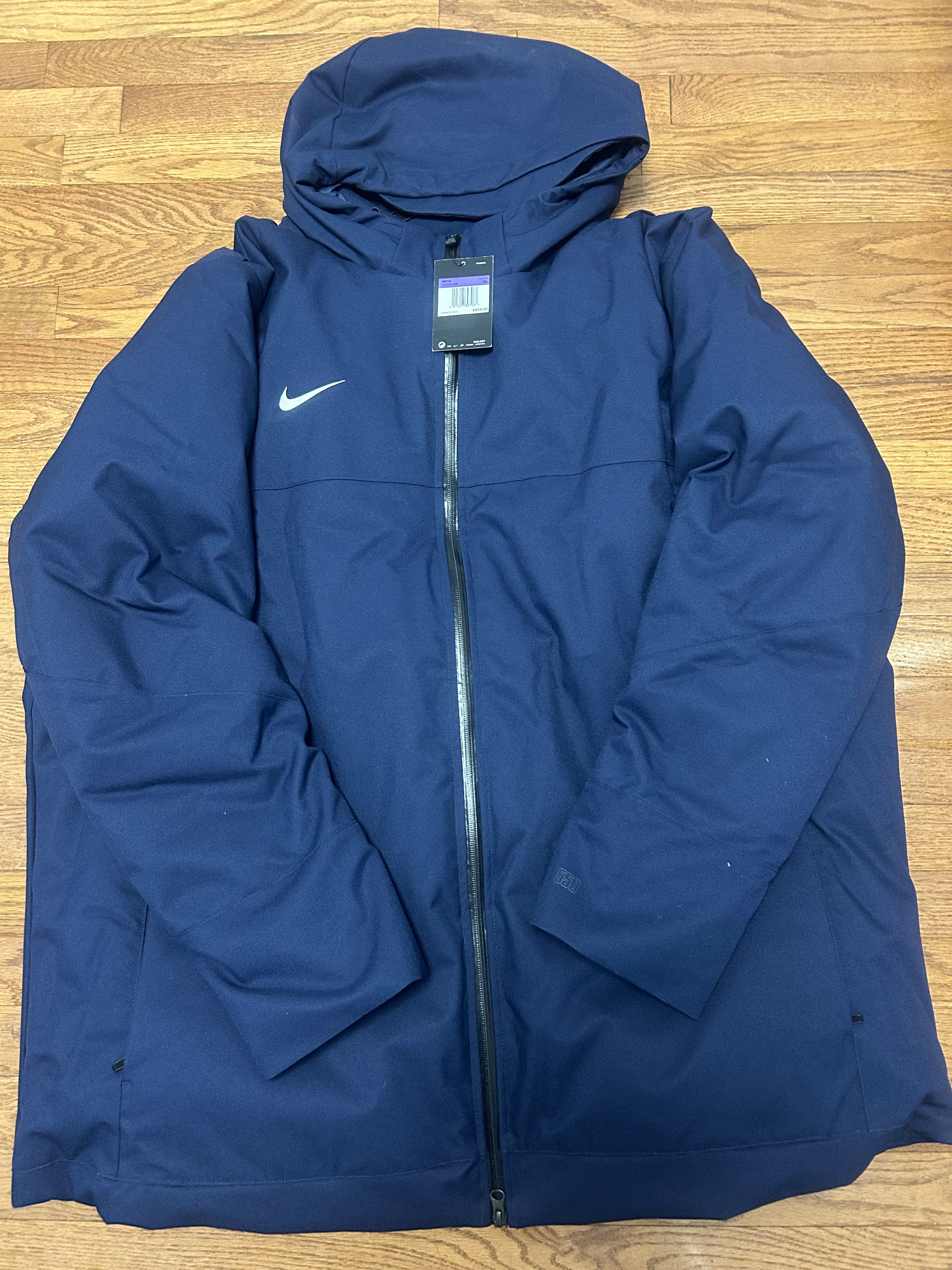 Nike Team Training Down Fill Parka Jacket Blue 915036 419 Men s Size 3 E J Sales Inc