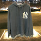 $65 STITCHES MENS NEW YORK YANKEES BLUE GRAY VINTAGE LOOK HOODED SWEATSHIRT HOODIE XL