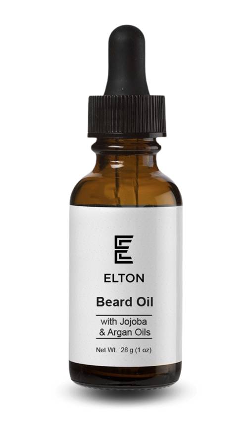 E ELTON Beard Oil W/Jojoba & Argan Oils, Design For All Types Of Facial Hair- Made in USA