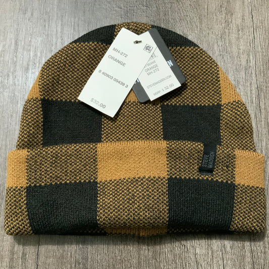 Steve Madden Beanie Orange/Brown New $32