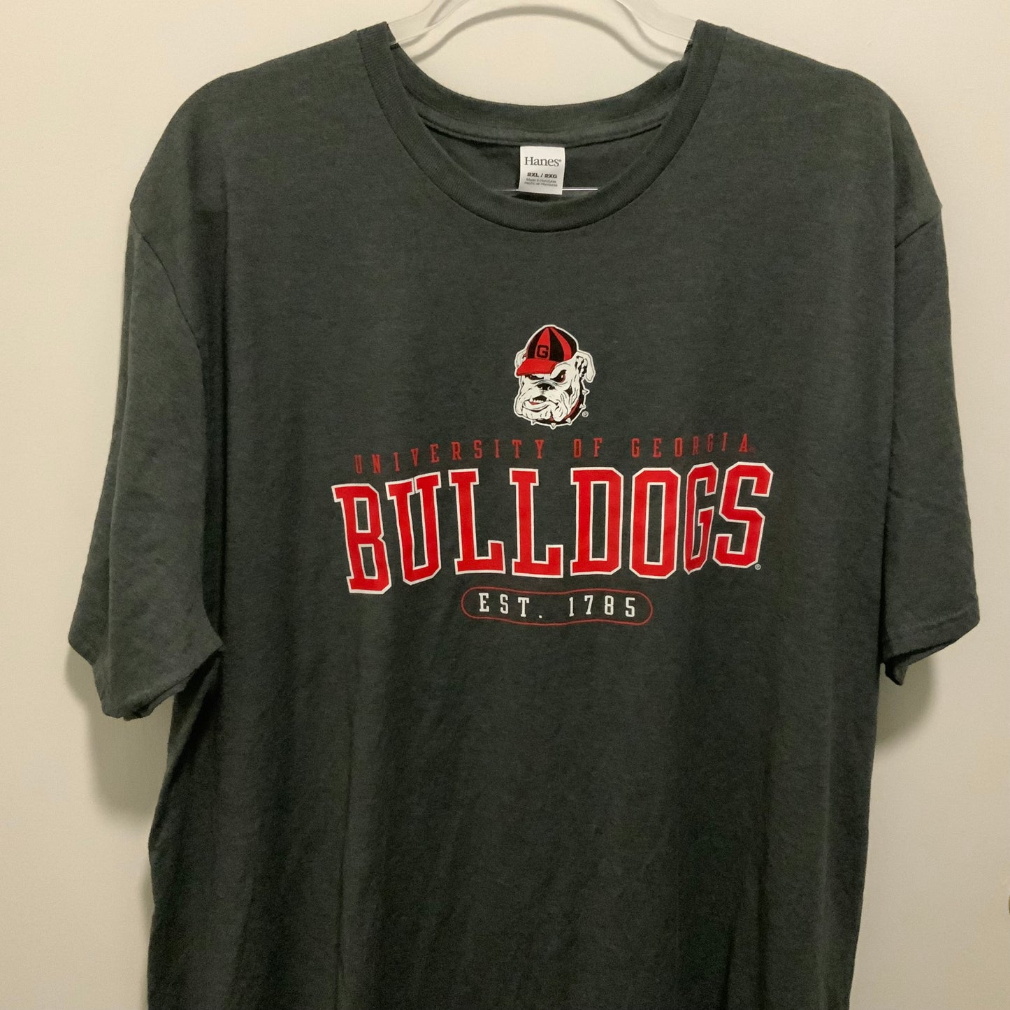 University Georgia Bulldogs Tee 2XL Gray New $35