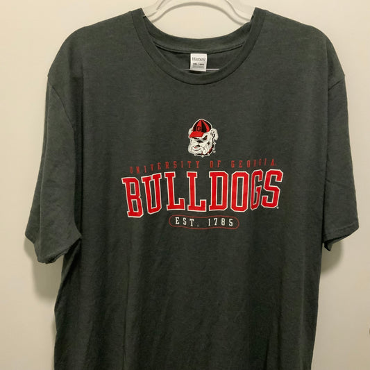 University Georgia Bulldogs Tee 2XL Gray New $35