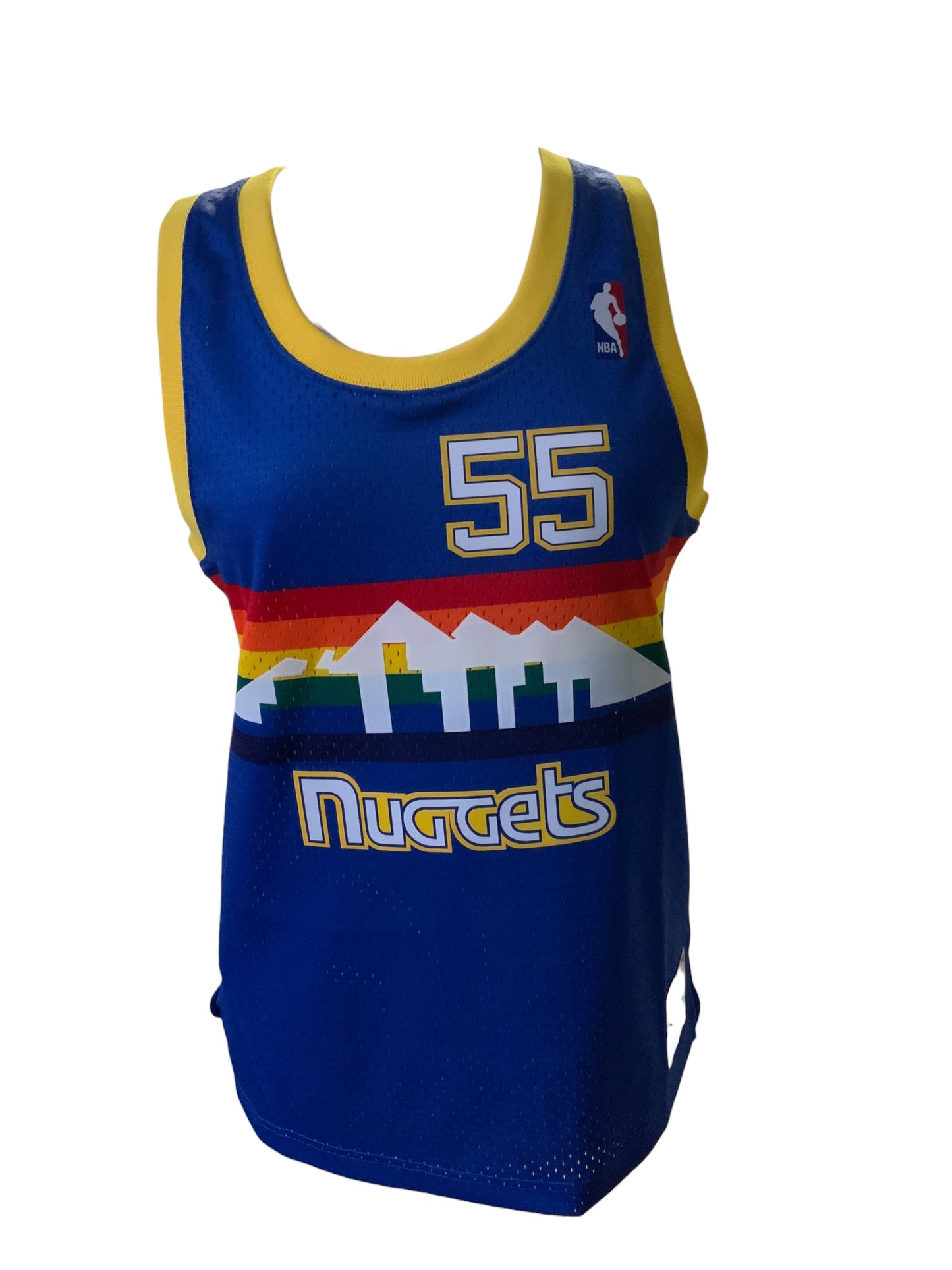 Women Mitchell & ness Dikembe Mutombo Denver Nugget 1991-92 Jersey M