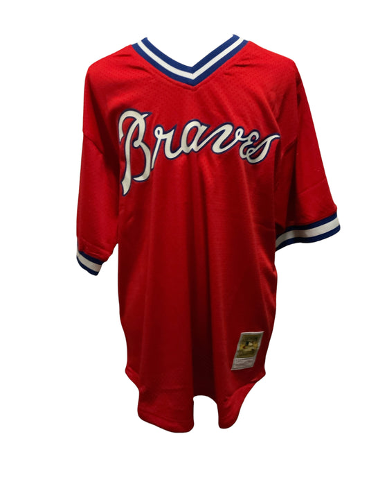 Mitchell and Ness Atlanta Braves Dale Murphy Throw Back Jersey Red XLT New $150