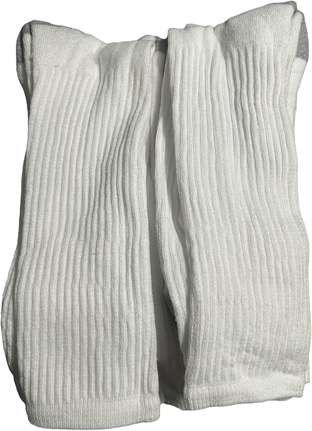 Club Room Mens 12 Pack Cushioned Crew Socks White 7-12 New$40