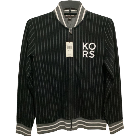 Michael Kors mens Baseball Jacket Small Black/Gray new $228