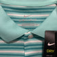 Nike Mens Standard Fit Golf Shirt 2XL GreenStripe