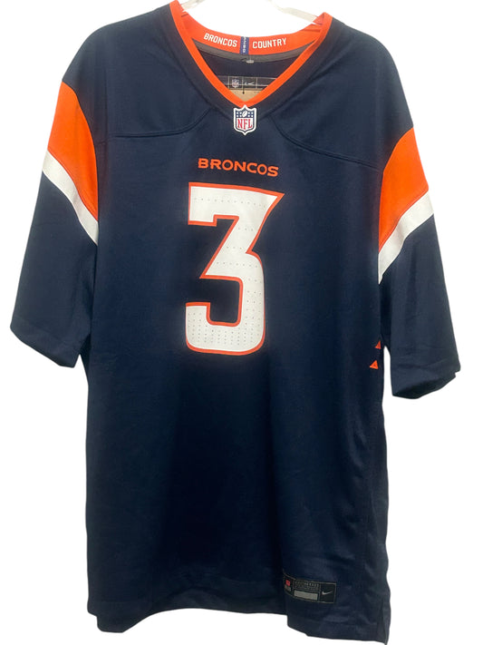 Nike Denver Broncos Russell Wilson Jersey 2XL Navy $120