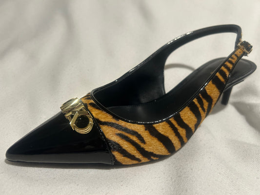 MICHAEL MICHAEL KORS Parker Flex Tiger Print Calf Hair Pump 9.5 new $150