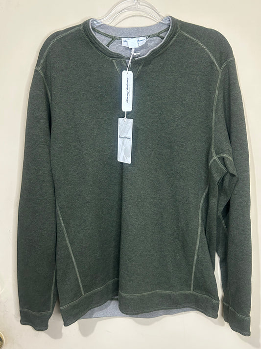 Tommy bahama men’s reversible pull over M new $99 olive