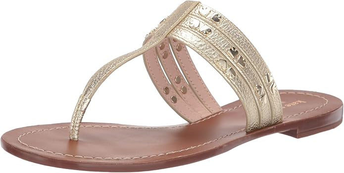 kate spade new york Women's Carol Sandals 6.5 Pale Gold