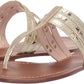 kate spade new york Women's Carol Sandals 6.5 Pale Gold