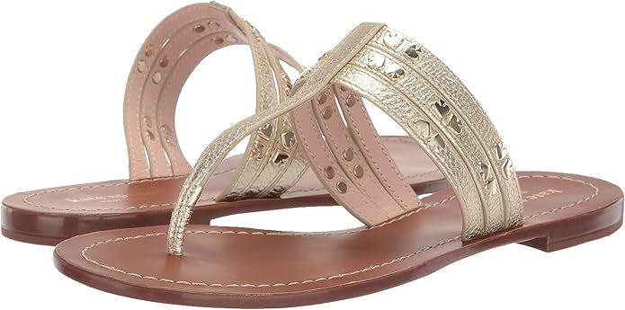 kate spade new york Women's Carol Sandals 6.5 Pale Gold