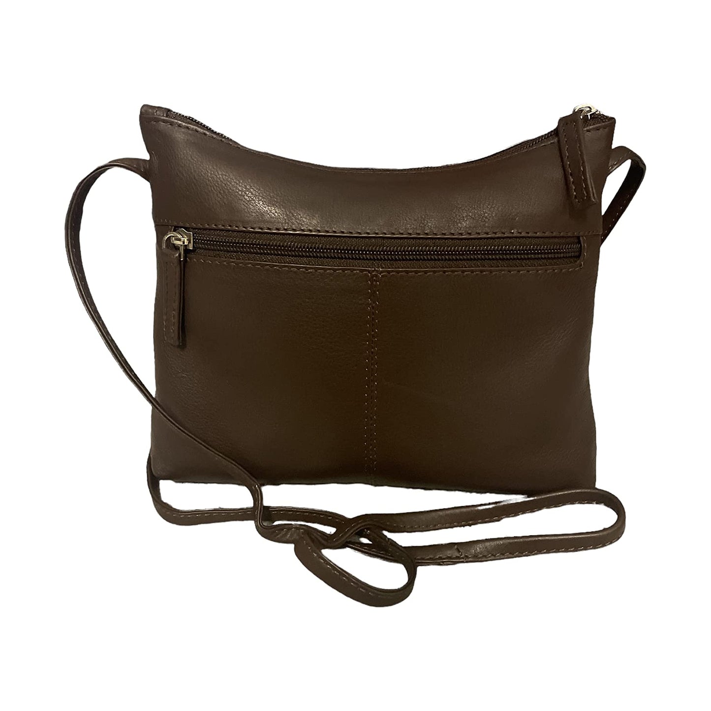 E Elton Women's Genuine Leather Small Crossbody Bags, Messenger Crossbody Handbag Purses, Brown